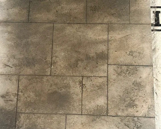 Decorative concrete overlays for driveways