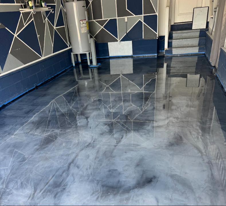 Professional epoxy flooring services for residential concrete floors